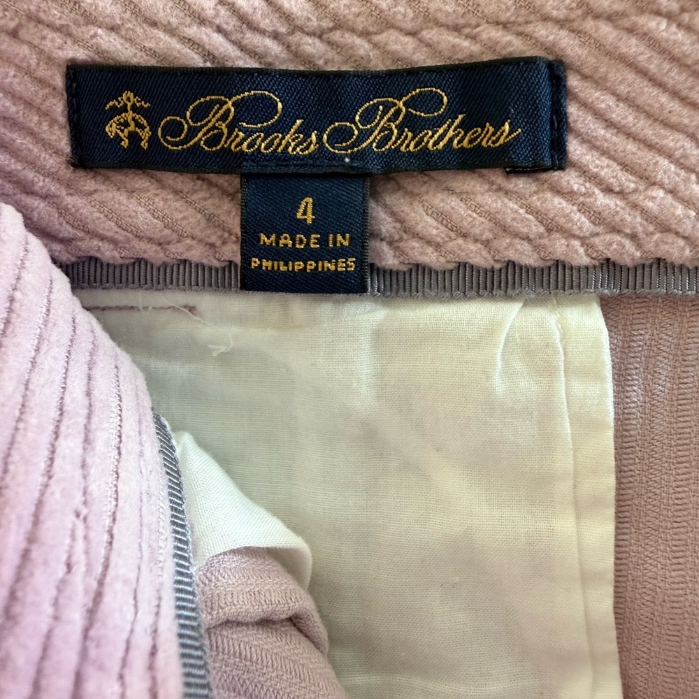 Brooks Brothers Soft Purple Wide Leg Corduroy Pants Size 4 - Picture 5 of 7